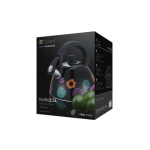 2.5 L Black & Flower Tea Kettle - Image 2