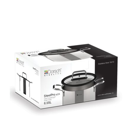 Stainless Steel Stockpot – 24 cm / 6,5 L – Steelpro - Image 3